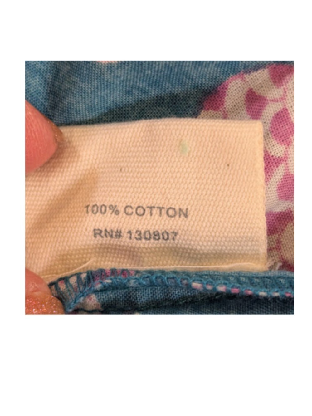 Pomegranate Block Print Boho Cottagecore Cotton Blouse Turquoise Pink Artisan To - Picture 12 of 13
